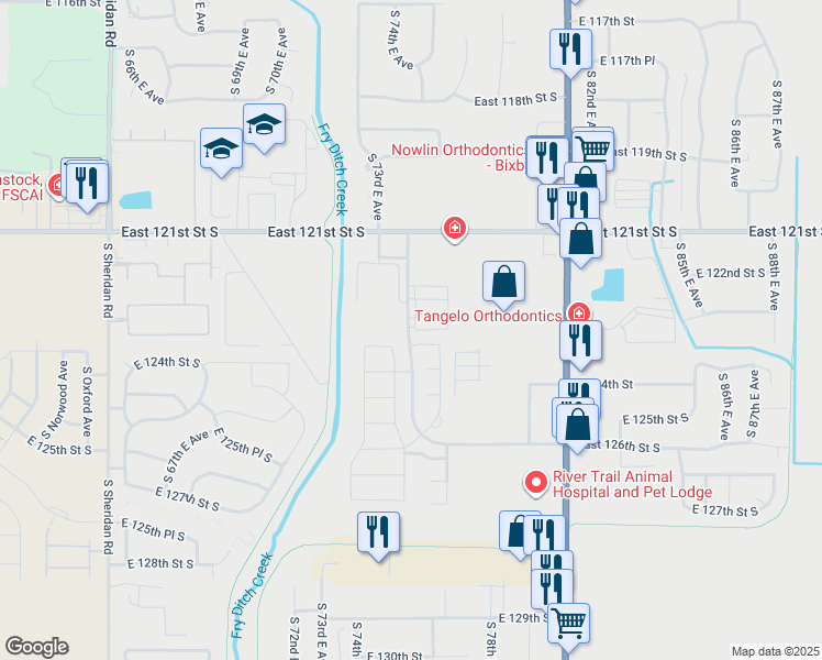 12311 South 74th East Avenue, Bixby OK Walk Score
