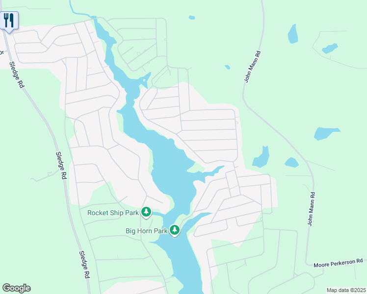 map of restaurants, bars, coffee shops, grocery stores, and more near 1545 Sagamore Drive in Louisburg