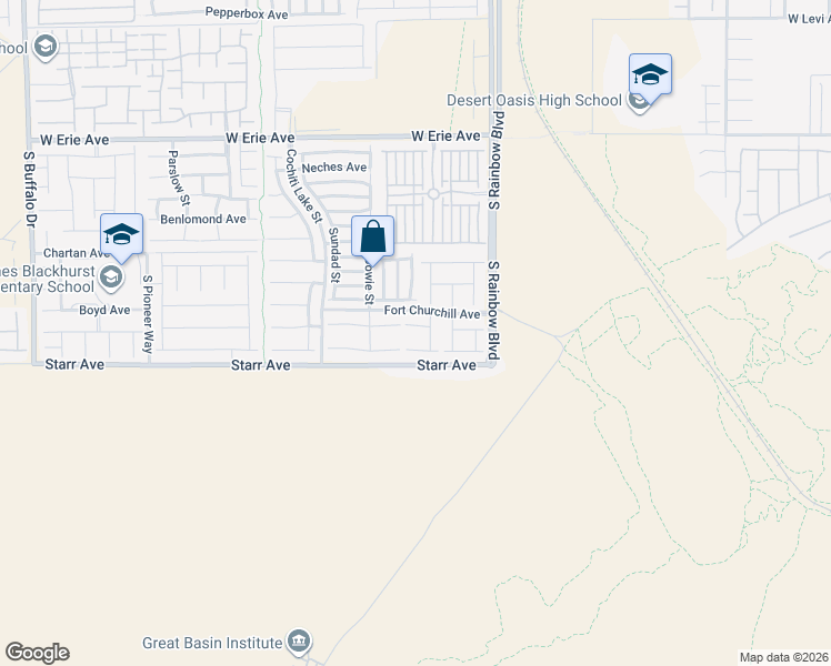 map of restaurants, bars, coffee shops, grocery stores, and more near 7057 Fort Union Court in Las Vegas