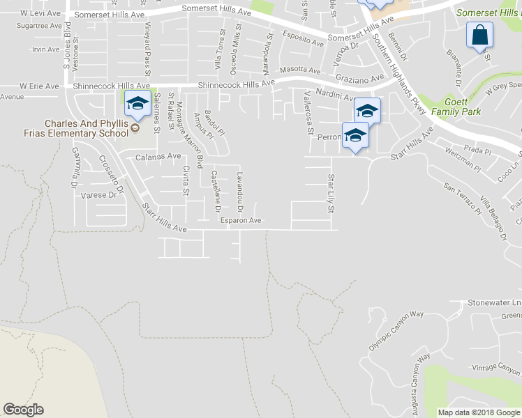 map of restaurants, bars, coffee shops, grocery stores, and more near 11240 Romette Court in Las Vegas