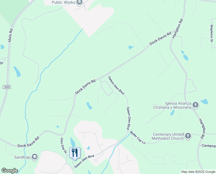 map of restaurants, bars, coffee shops, grocery stores, and more near 4947 Britton Gardens Road in Clemmons