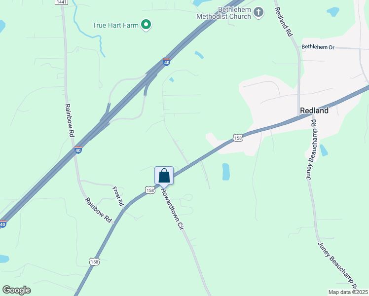 map of restaurants, bars, coffee shops, grocery stores, and more near 138 Shallowbrook Drive in Advance