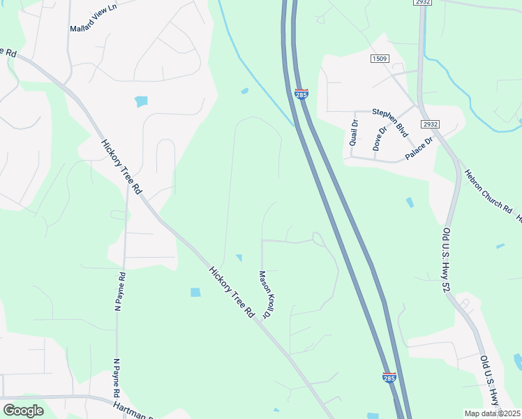 map of restaurants, bars, coffee shops, grocery stores, and more near 507 Mason Knoll Drive in Winston-Salem