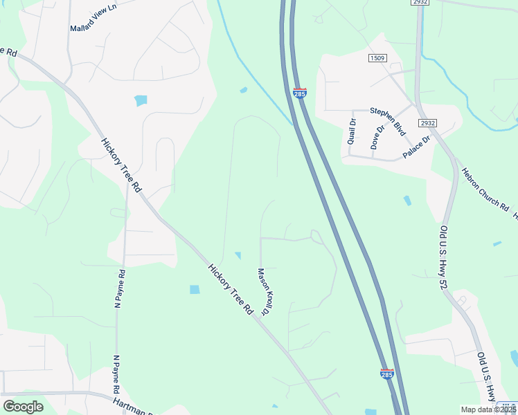 map of restaurants, bars, coffee shops, grocery stores, and more near 507 Mason Knoll Drive in Winston-Salem