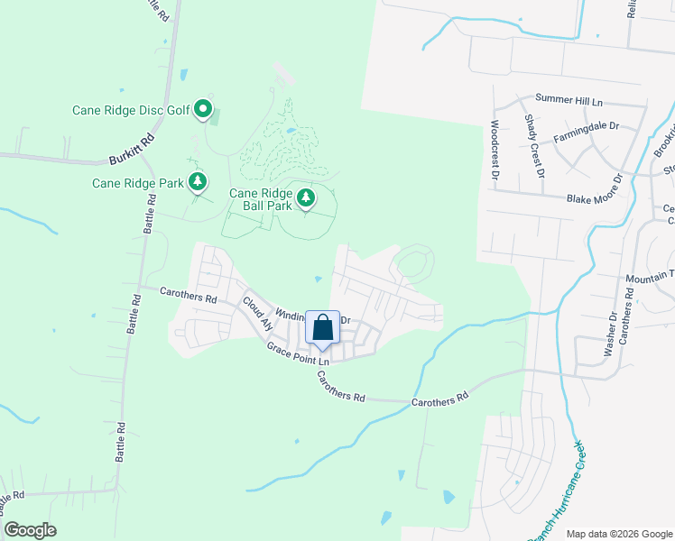 map of restaurants, bars, coffee shops, grocery stores, and more near 7107 Carothers Road in Nolensville