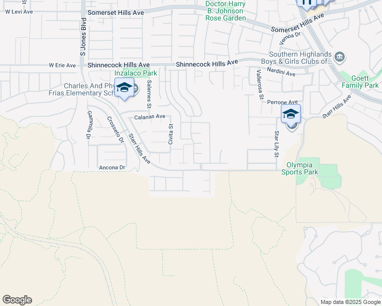 map of restaurants, bars, coffee shops, grocery stores, and more near 11239 Castellane Drive in Las Vegas