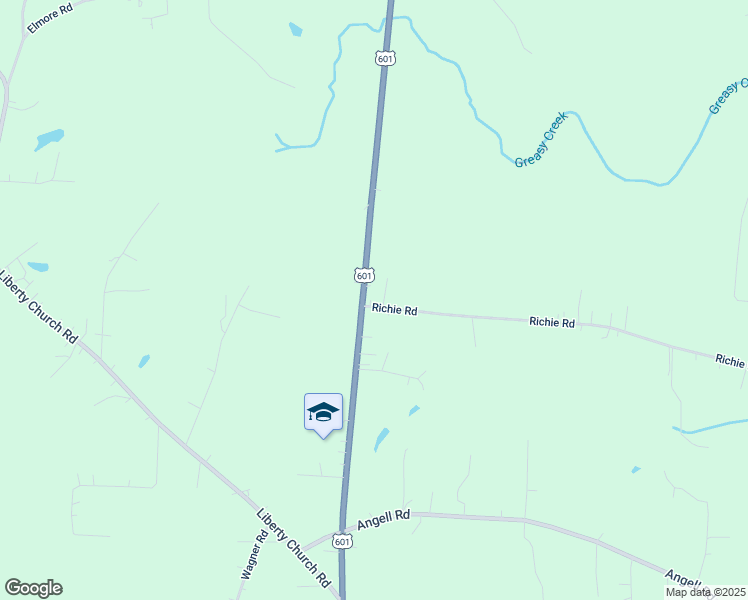 map of restaurants, bars, coffee shops, grocery stores, and more near 830 Richie Road in Mocksville