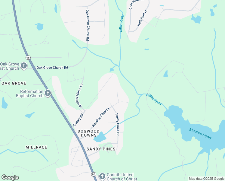 map of restaurants, bars, coffee shops, grocery stores, and more near 5913 Tall Pines Court in Youngsville