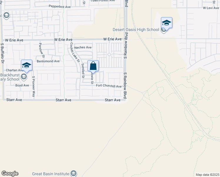 map of restaurants, bars, coffee shops, grocery stores, and more near 11214 Fort Reading Street in Las Vegas