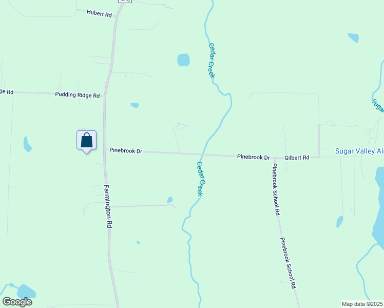 map of restaurants, bars, coffee shops, grocery stores, and more near Pinebrook Drive in Mocksville