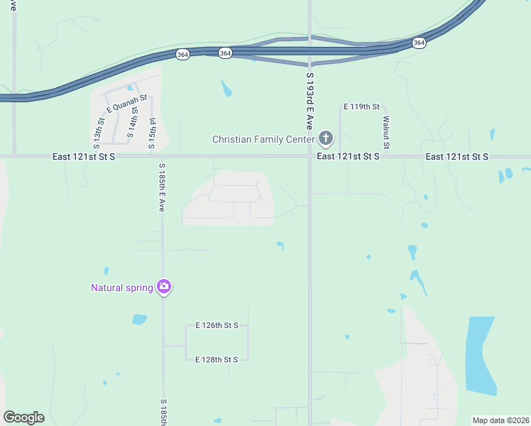 map of restaurants, bars, coffee shops, grocery stores, and more near 2117 East Winston Street in Broken Arrow