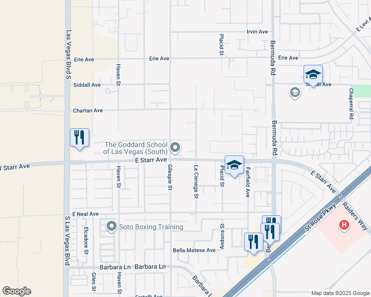 map of restaurants, bars, coffee shops, grocery stores, and more near 232 Star Ruby Court in Las Vegas