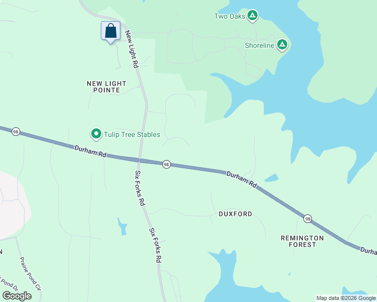 map of restaurants, bars, coffee shops, grocery stores, and more near 3900 Durham Road in Raleigh