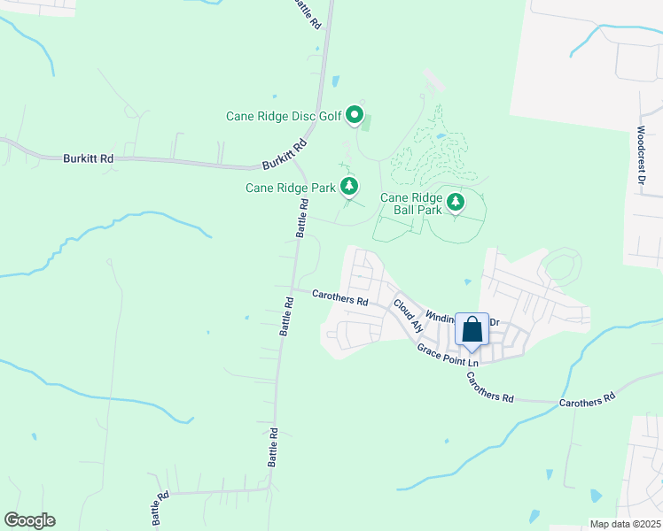 map of restaurants, bars, coffee shops, grocery stores, and more near 7107 Carothers Road in Nolensville
