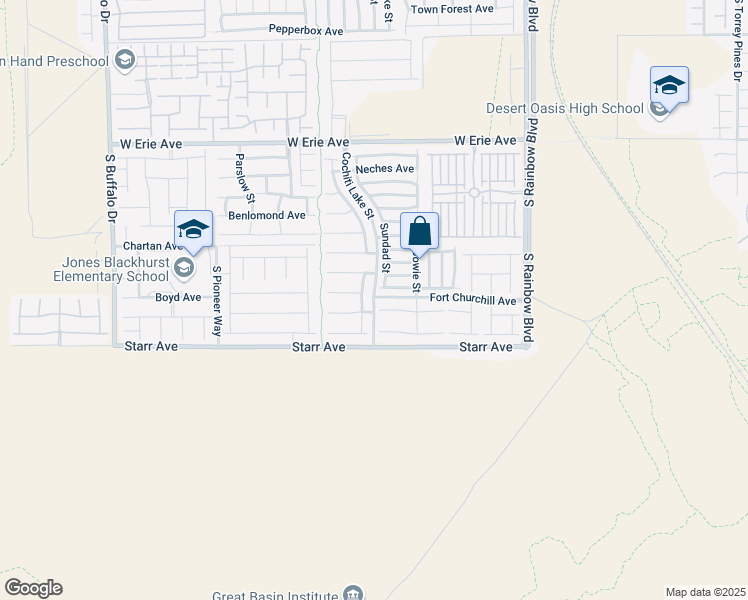 map of restaurants, bars, coffee shops, grocery stores, and more near 7209 Hood River Avenue in Las Vegas