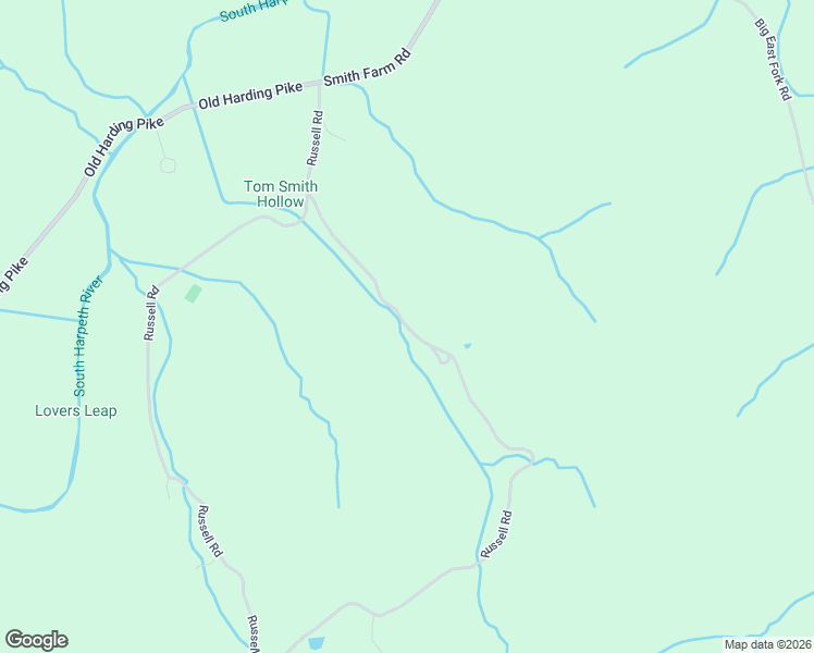 map of restaurants, bars, coffee shops, grocery stores, and more near Russell Road in Franklin