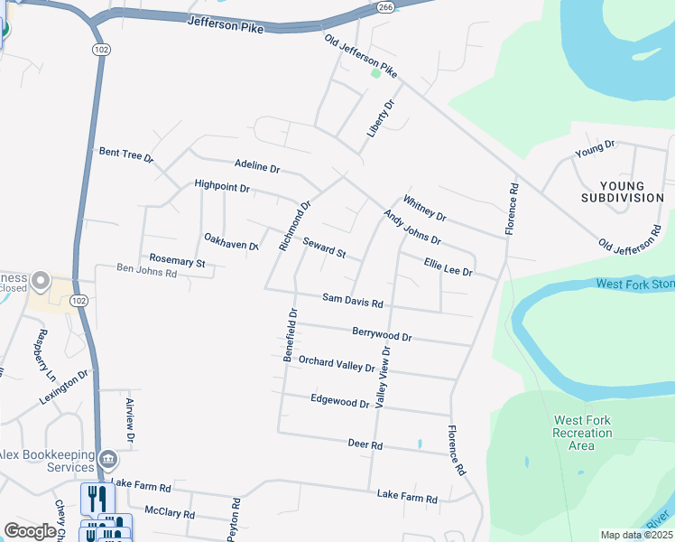 map of restaurants, bars, coffee shops, grocery stores, and more near 104 Carolina Court in Smyrna