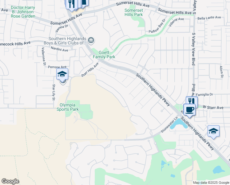 map of restaurants, bars, coffee shops, grocery stores, and more near 11202 San Terrazo Place in Las Vegas