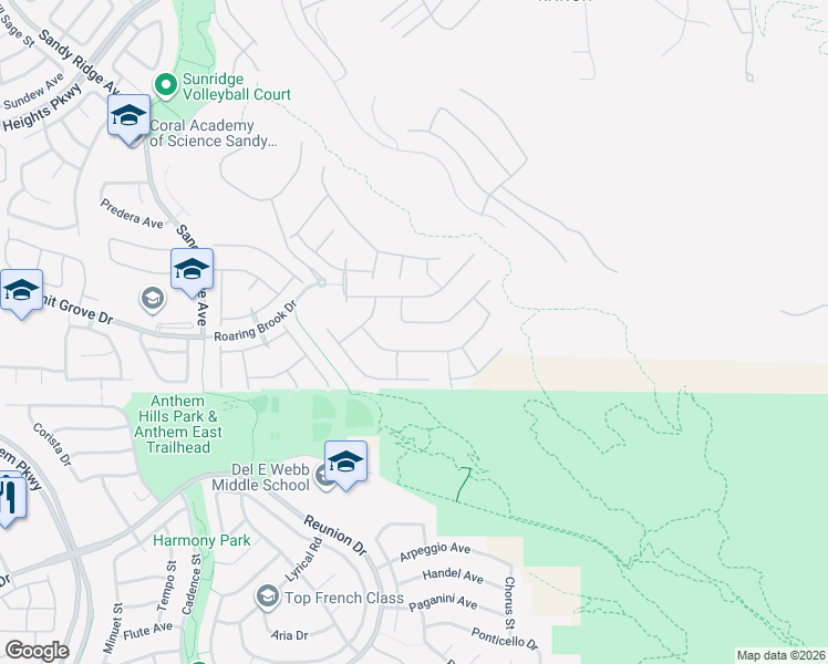map of restaurants, bars, coffee shops, grocery stores, and more near 2172 Horse Prairie Drive in Henderson