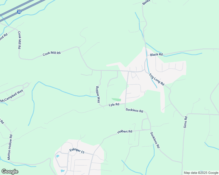 map of restaurants, bars, coffee shops, grocery stores, and more near 402 Delight Way in Dandridge