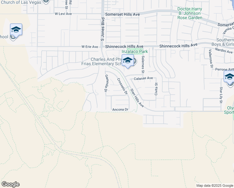 map of restaurants, bars, coffee shops, grocery stores, and more near 5954 Varese Dr in Las Vegas