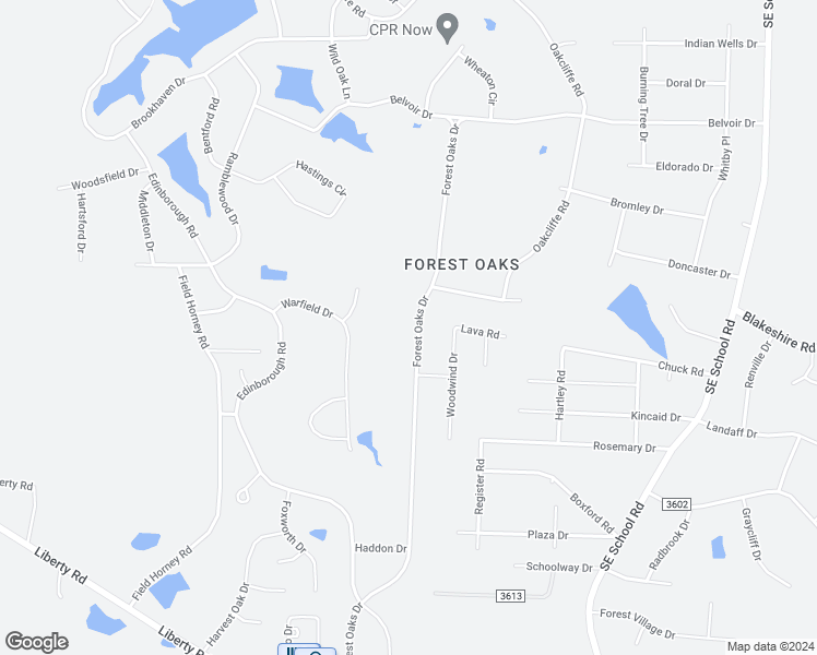 map of restaurants, bars, coffee shops, grocery stores, and more near 4908 Forest Oaks Drive in Greensboro