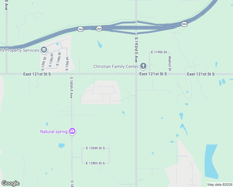 map of restaurants, bars, coffee shops, grocery stores, and more near 6711 South 20th Place in Broken Arrow