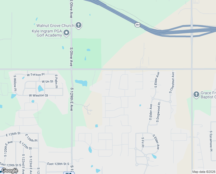 map of restaurants, bars, coffee shops, grocery stores, and more near 3117 West Union Court in Broken Arrow