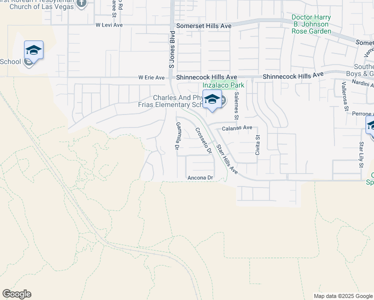 map of restaurants, bars, coffee shops, grocery stores, and more near 5999 West Tinazzi Way in Las Vegas