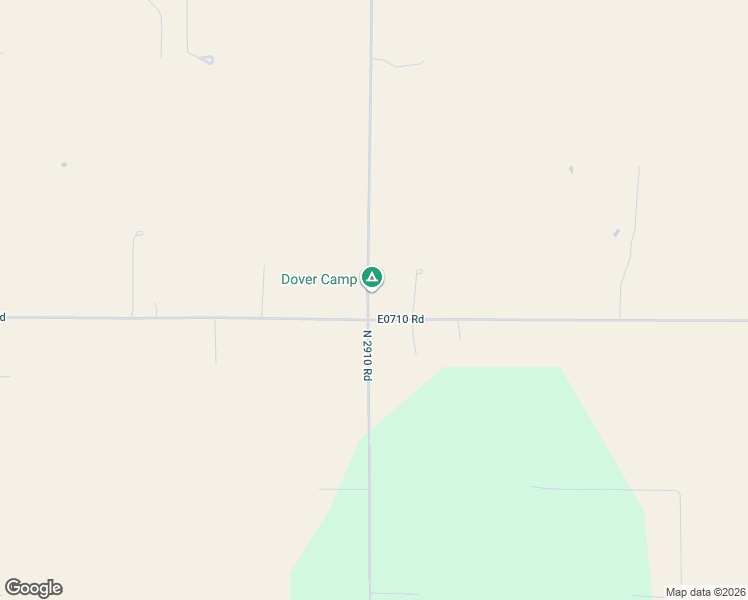 map of restaurants, bars, coffee shops, grocery stores, and more near 22053 East 710 Road in Dover