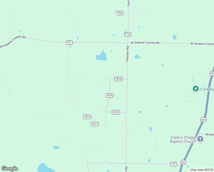 map of restaurants, bars, coffee shops, grocery stores, and more near County Road 716 in Paragould