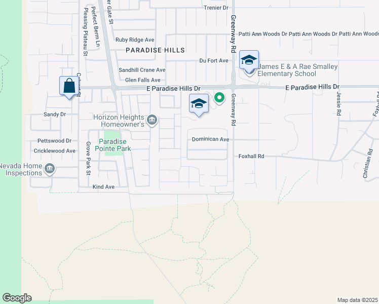 map of restaurants, bars, coffee shops, grocery stores, and more near 1129 Emanuel Street in Henderson