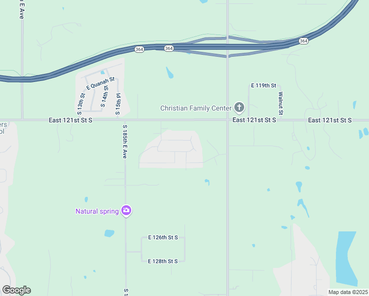map of restaurants, bars, coffee shops, grocery stores, and more near 12102 South 193rd East Avenue in Broken Arrow