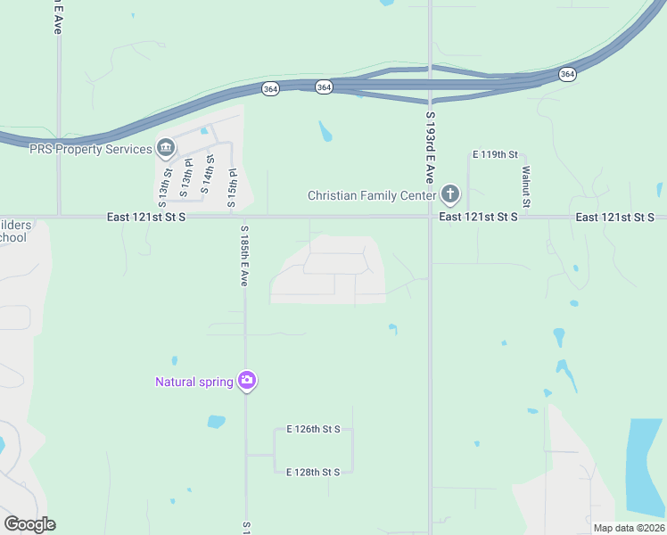 map of restaurants, bars, coffee shops, grocery stores, and more near 12102 South 193rd East Avenue in Broken Arrow
