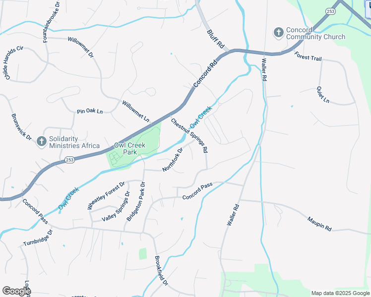 map of restaurants, bars, coffee shops, grocery stores, and more near 9741 Northfork Drive in Brentwood