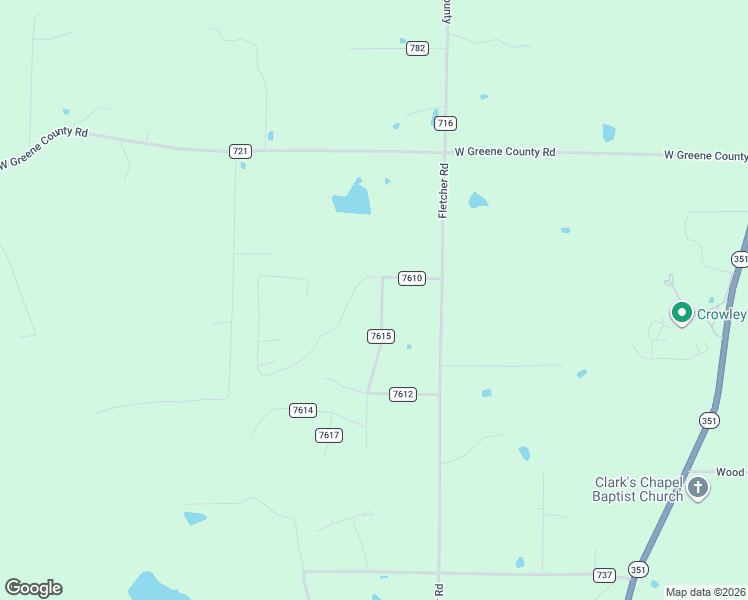 map of restaurants, bars, coffee shops, grocery stores, and more near County Road 716 in Paragould