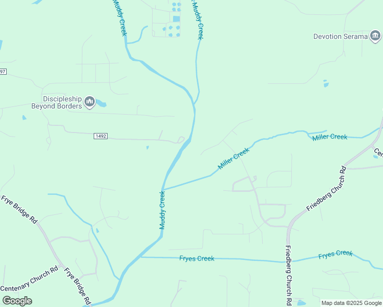 map of restaurants, bars, coffee shops, grocery stores, and more near 107 Meadowfield Run in Clemmons