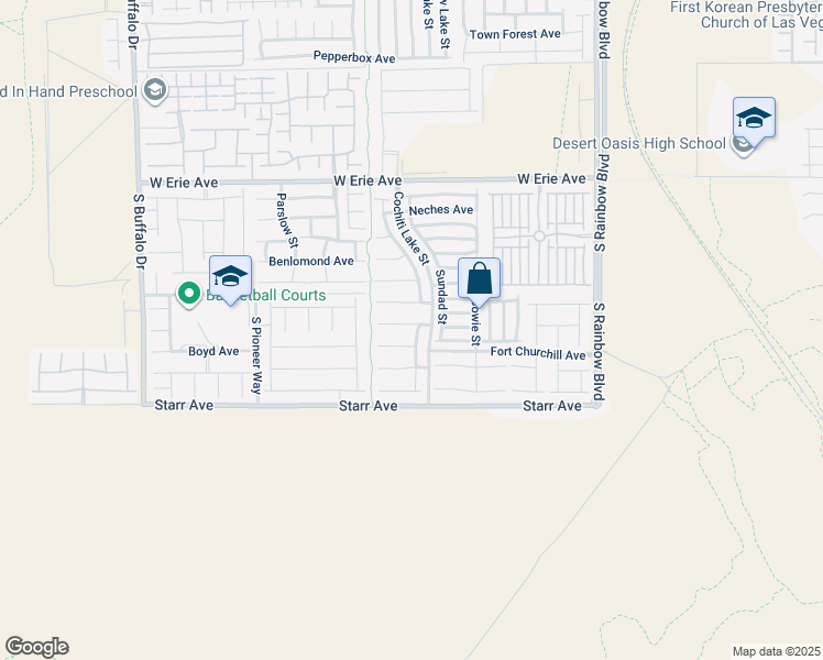 map of restaurants, bars, coffee shops, grocery stores, and more near 7269 Crow Canyon Avenue in Las Vegas