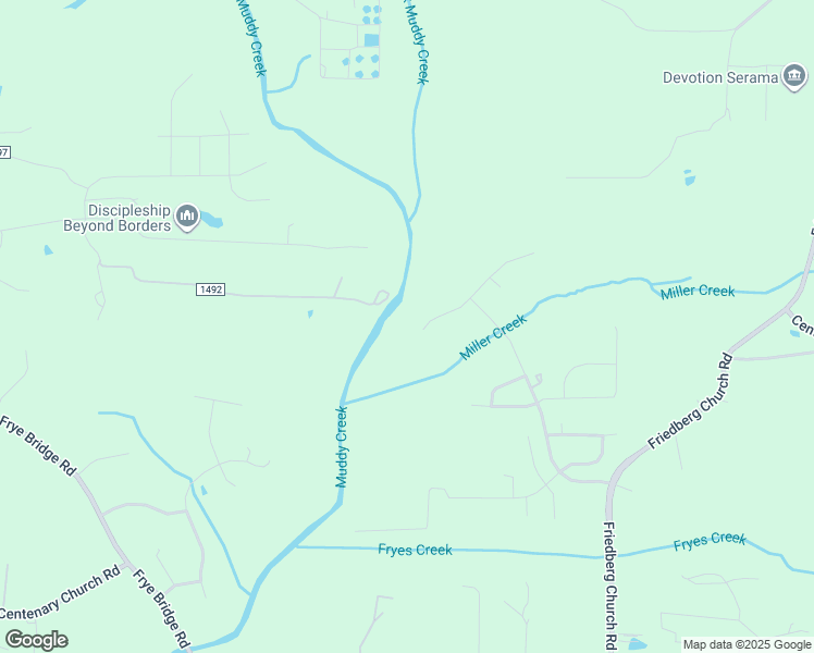map of restaurants, bars, coffee shops, grocery stores, and more near 107 Meadowfield Run in Clemmons