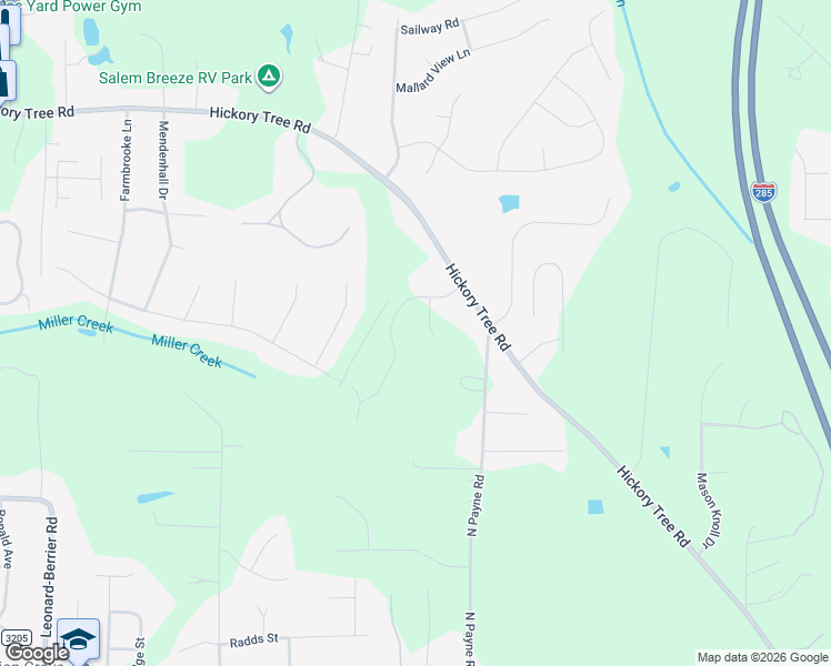 map of restaurants, bars, coffee shops, grocery stores, and more near 293 Williams Meadow Lane in Winston-Salem