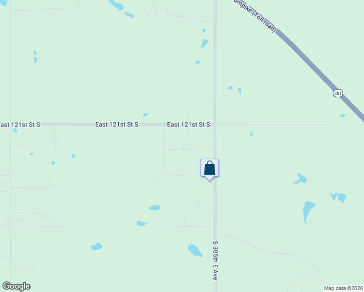 map of restaurants, bars, coffee shops, grocery stores, and more near 30310 East 121st Street South in Coweta