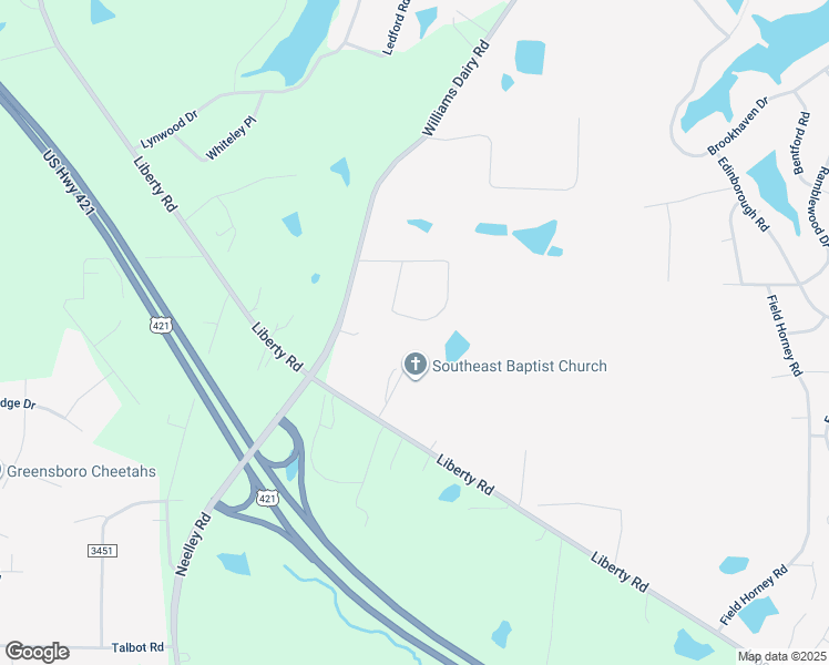 map of restaurants, bars, coffee shops, grocery stores, and more near 3127 Valhalla Drive in Greensboro