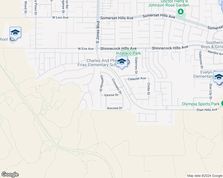 map of restaurants, bars, coffee shops, grocery stores, and more near 5950 West Tinazzi Way in Las Vegas
