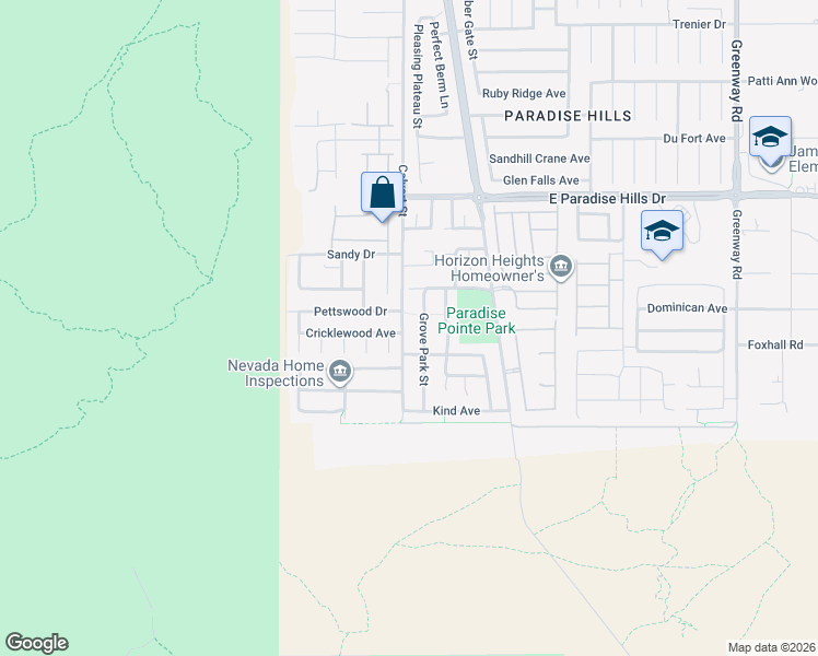 map of restaurants, bars, coffee shops, grocery stores, and more near 1154 Calvert Street in Henderson