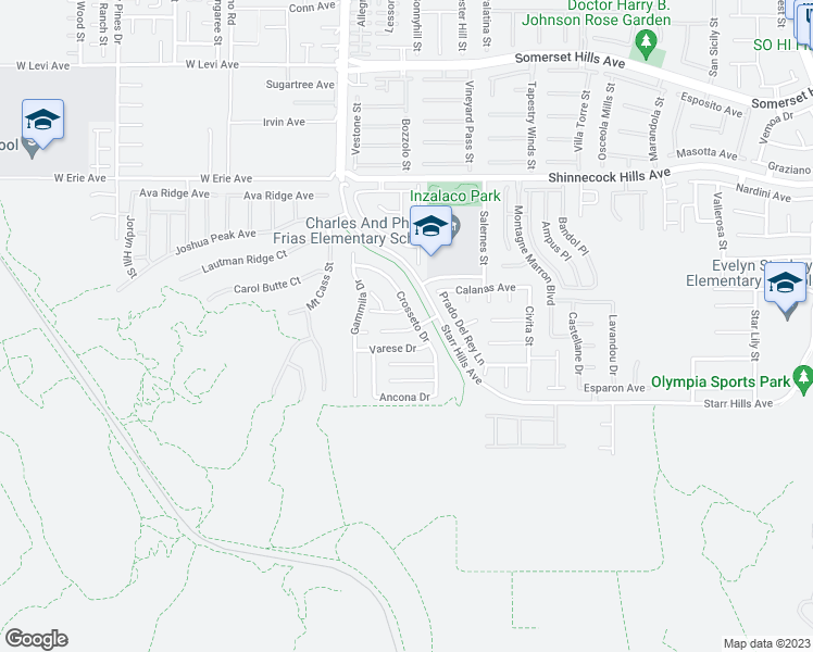 map of restaurants, bars, coffee shops, grocery stores, and more near 5914 West Tinazzi Way in Las Vegas