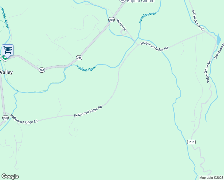 map of restaurants, bars, coffee shops, grocery stores, and more near 3762 Hollywood Ridge Road in Lenoir