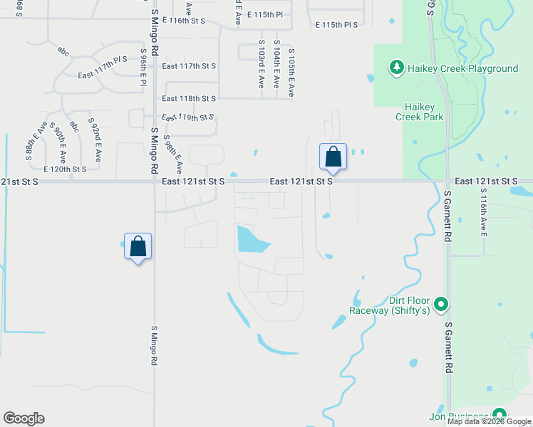 map of restaurants, bars, coffee shops, grocery stores, and more near 10338 East 122nd Street in Bixby