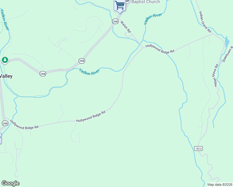 map of restaurants, bars, coffee shops, grocery stores, and more near 3762 Hollywood Ridge Road in Lenoir