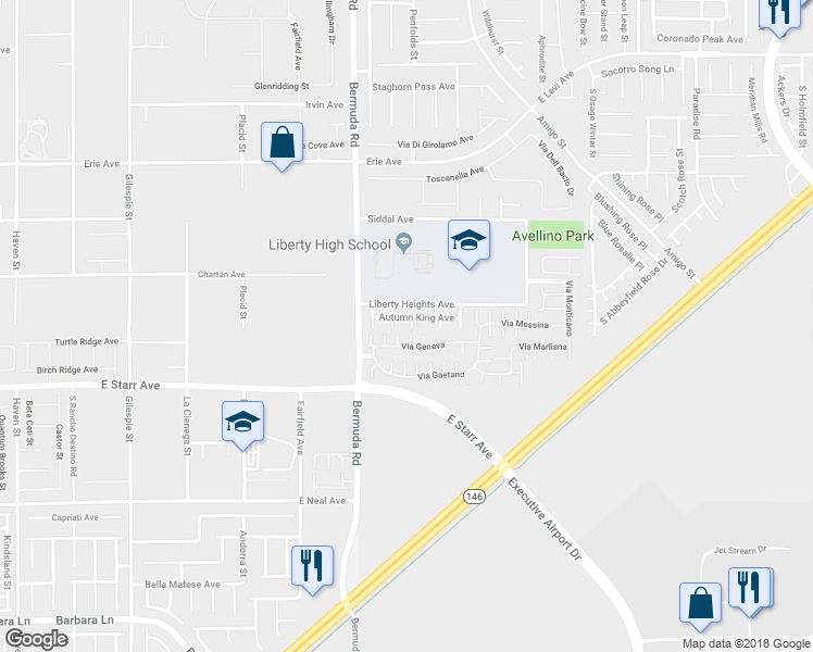 map of restaurants, bars, coffee shops, grocery stores, and more near 1125 Autumn Oak Court in Henderson
