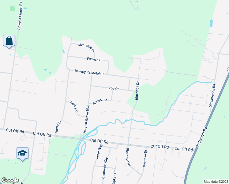map of restaurants, bars, coffee shops, grocery stores, and more near 504 Hickman Avenue in Murfreesboro